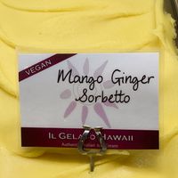 Mango Ginger Sorbetto at Il Gelato Café - Hale'iwa in Haleiwa