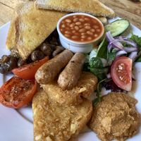 31 August 2023. Full vegan ‘rocking’ breakfast.  at Kenny's Rock and Soul Cafe in Brighton