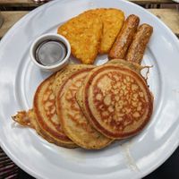 Vegan pancakes (7/10) at Kenny's Rock and Soul Cafe in Brighton