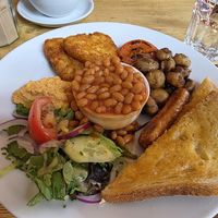 Vegan cooked breakfast. at Kenny's Rock and Soul Cafe in Brighton