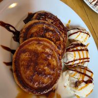 Pancakes & ice cream. at Kenny's Rock and Soul Cafe in Brighton