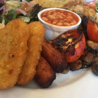 Big vegan breakfast at Kenny's Rock and Soul Cafe in Brighton