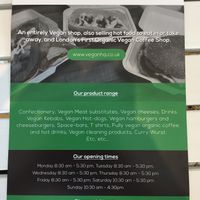 Info at Vegan HQ in West London