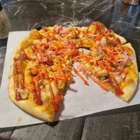 katsudon pizza (forget the name) at Virtuous Pie in Portland