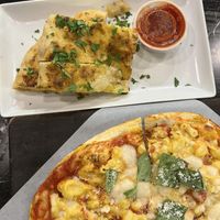 Cheesy garlic focaccia   at Virtuous Pie in Portland