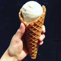 Hawaiian cannula and lavender lemon at Virtuous Pie in Portland