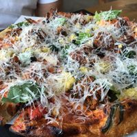 Meatballs and Chèvre  at Virtuous Pie in Portland