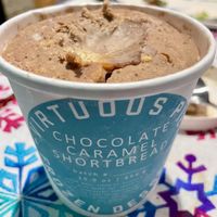 Chocolate caramel shortbread ice cream   at Virtuous Pie in Portland