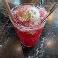 Marionberry Lemonade with vanilla bean scoop at Virtuous Pie in Portland