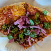 Spicy BBQ Chick'n at Virtuous Pie in Portland