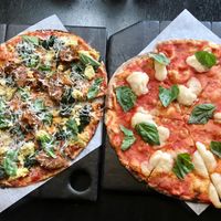 His and hers at Virtuous Pie in Portland