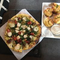 Ultraviolet and garlic knots! at Virtuous Pie in Portland