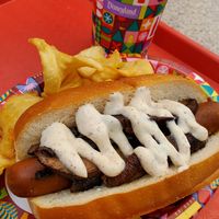 Vegan Philly dog at Disneyland - Award Weiners in Anaheim