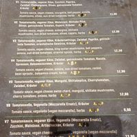 Vegan options at Organic Pizza in Salzburg