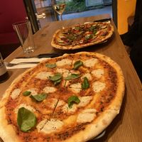 Vegan Margherita and V1 at Organic Pizza in Salzburg
