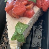 Strawberry Rhubarb Cheesecake  at Donna Jean in San Diego