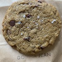 Chocolate Chip Cookie - topped with a pinch of flake salt at Donna Jean in San Diego