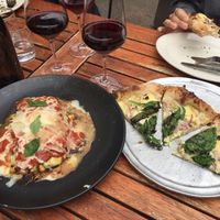 Lasagna and Thunder Kiss ‘65 pizza at Donna Jean in San Diego