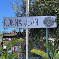Sign out front #Veganuary at Donna Jean in San Diego