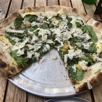 I Believe in a Thing Called Spud” pizza  at Donna Jean in San Diego