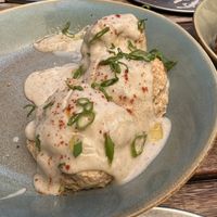 Brunch: the Biscuits and Gravy.  We split these!  at Donna Jean in San Diego