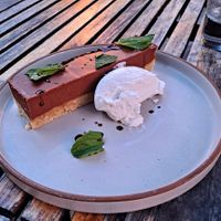 New Mexico Chocolate Chili Pie (a little sweet; a little spicy - just like me!) at Donna Jean in San Diego