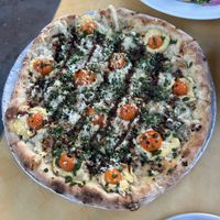 a certain shade of green pizza  at Donna Jean in San Diego