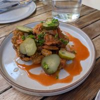 Hot mushrooms at Donna Jean in San Diego