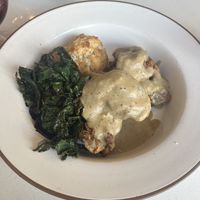 Chicken fried shrooms with biscuits and gravyy  at Donna Jean in San Diego