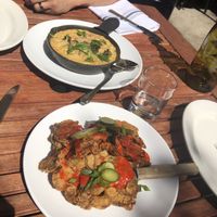 Mac and trees and hot shrooms  at Donna Jean in San Diego