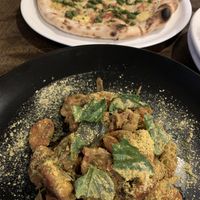 Gnocchi bolognese & four horsemen pizza at Donna Jean in San Diego