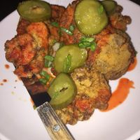 Vegan excellence: fried oyster mushrooms  at Donna Jean in San Diego