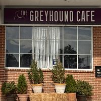 Shopping center view.  at The Greyhound Cafe in Malvern