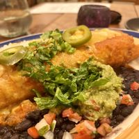 “Life changing” chimichanga.  at The Greyhound Cafe in Malvern