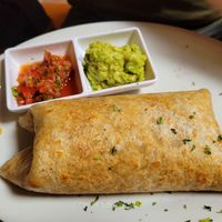 Vegetarian burrito at Gringo Mike's in San Gil