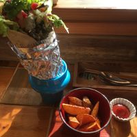 Meal at Gold Falafel in Osaka