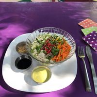 Japanese salad bowl at Little World in Palolem