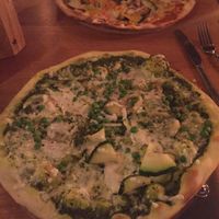The Pretty Green pizza  at The Stable in Birmingham