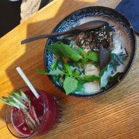 Homemade ramen in coconut soup at Ryong in Berlin