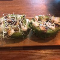 avocado in light tempura batter at Ryong in Berlin