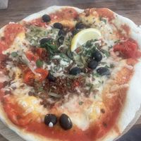 No porkies pizza  at The Stable in Newquay