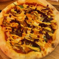 Argy bhaji pizza  at The Stable in Winchester