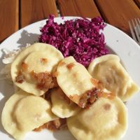 Pierogi mit Kraut at PieRogi Vegan in Wroclaw