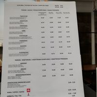 Preise at PieRogi Vegan in Wroclaw