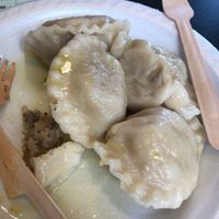 Mixture of vegan pierogi at PieRogi Vegan in Wroclaw