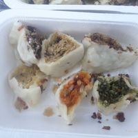 All savoury options' fillings at PieRogi Vegan in Wroclaw