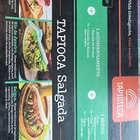 Menu option at CGH - Tapioteca in Sao Paulo