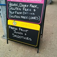 exterior sign at Vulcano Gelato in Rye