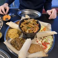 Vegan plate for two  at Etiopico Afrika in Gran Canaria