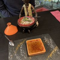 Fruits crumble & Crema catalana (vegan)  at Etiopico Afrika in Gran Canaria